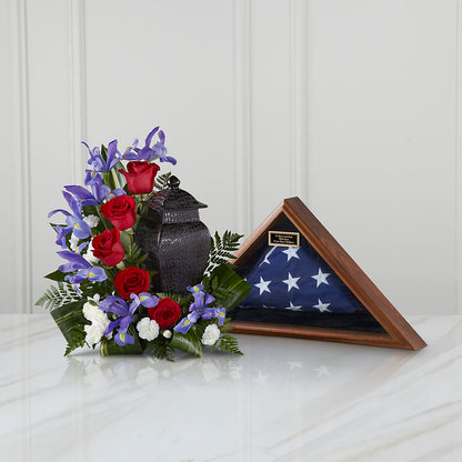 Patriotic Tribute Arrangement –  Colonial Flower Shoppe, Somers CT