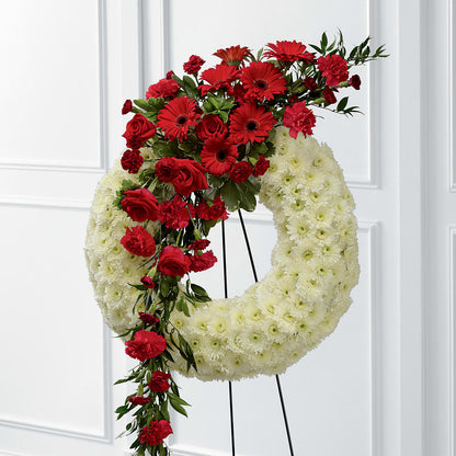 Graceful Tribute Wreath –  Colonial Flower Shoppe, Somers CT