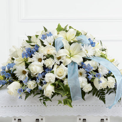 Tender Treasure Casket Spray –  Colonial Flower Shoppe, Somers CT