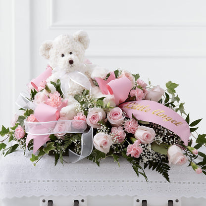 Touch of Sympathy Casket Spray –  Colonial Flower Shoppe, Somers CT