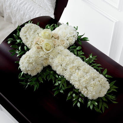 Peaceful Memories Casket Spray (Standard) –  Colonial Flower Shoppe, Somers CT