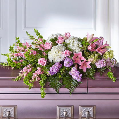 Life's Gratitude Casket Spray –  Colonial Flower Shoppe, Somers CT