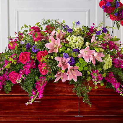 Radiant Tribute Casket Spray –  Colonial Flower Shoppe, Somers CT