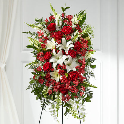 Everlasting Memory Standing Spray –  Colonial Flower Shoppe, Somers CT