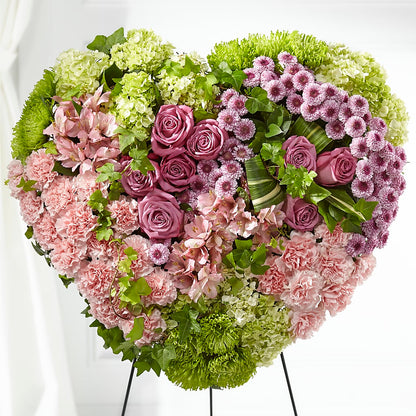 Heartwarming Standing Heart –  Colonial Flower Shoppe, Somers CT