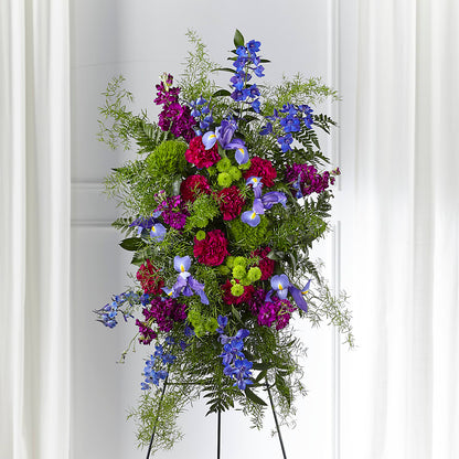 Heavenly Skies Standing Spray –  Colonial Flower Shoppe, Somers CT