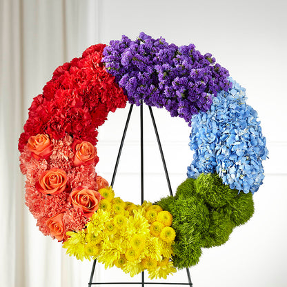 Circle of Love Wreath –  Colonial Flower Shoppe, Somers CT
