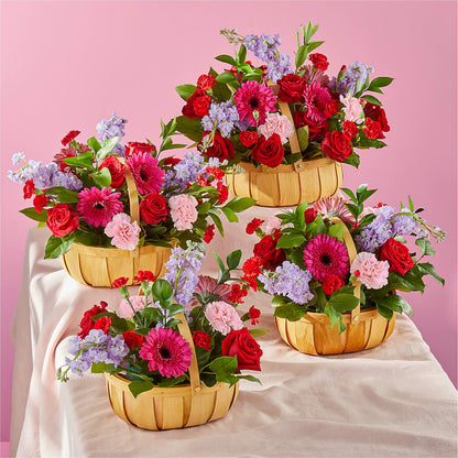 Pink Picnic Basket –  Colonial Flower Shoppe, Somers CT