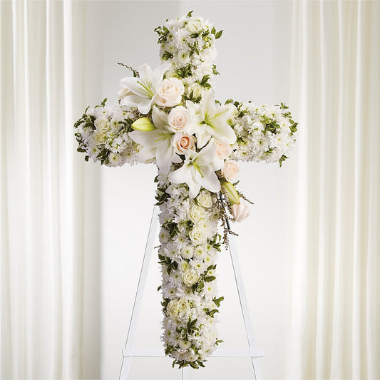 Spiritual Guidance Standing Spray –  Colonial Flower Shoppe, Somers CT