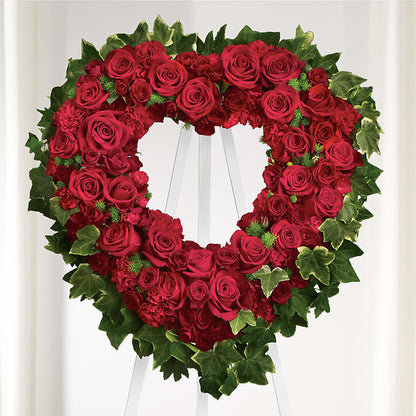 Wholehearted Standing Spray –  Colonial Flower Shoppe, Somers CT