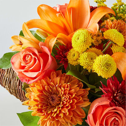 Bouquet of Blessings Cornucopia –  Colonial Flower Shoppe, Somers CT