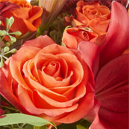 Crimson Leaves Bouquet –  Colonial Flower Shoppe, Somers CT