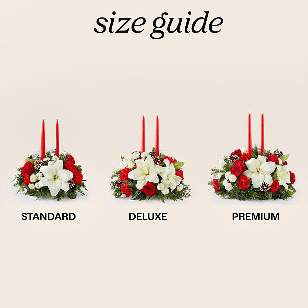 Seasonal Festivities Centerpiece –  Colonial Flower Shoppe, Somers CT