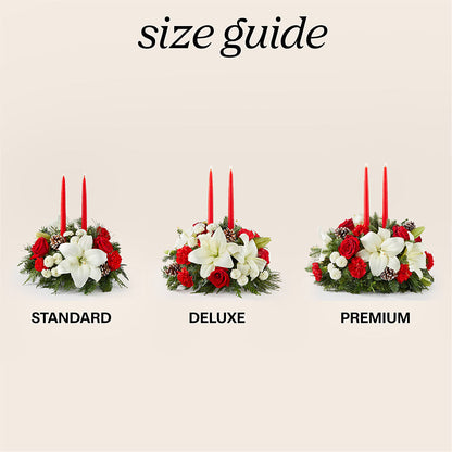 Seasonal Festivities Centerpiece –  Colonial Flower Shoppe, Somers CT