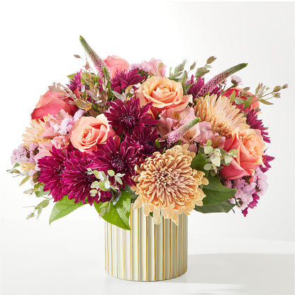 Berry Cobbler Bouquet with Ivory Vase –  Colonial Flower Shoppe, Somers CT