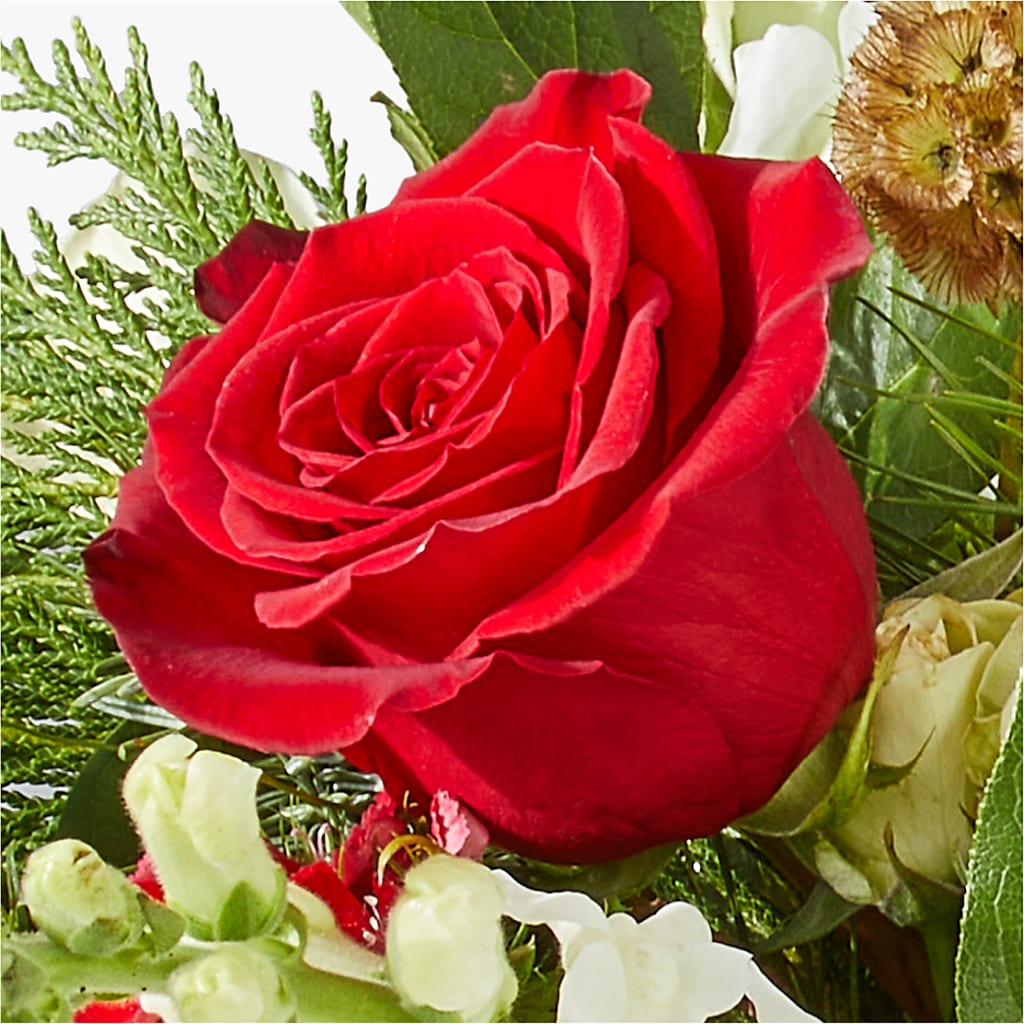 Deck the Halls Bouquet –  Colonial Flower Shoppe, Somers CT