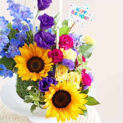 Star of the Day Floral Cake –  Colonial Flower Shoppe, Somers CT