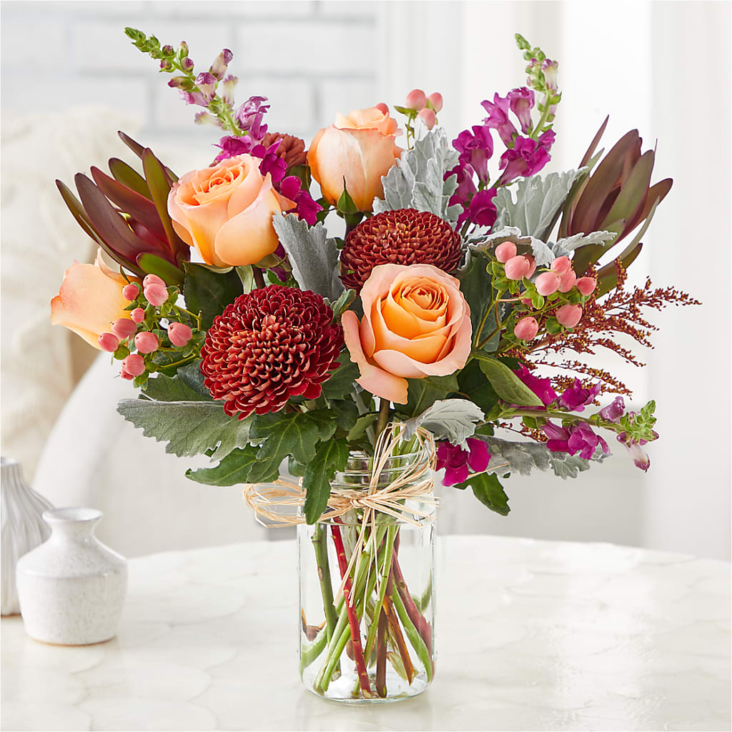 Moody Hues Bouquet –  Colonial Flower Shoppe, Somers CT
