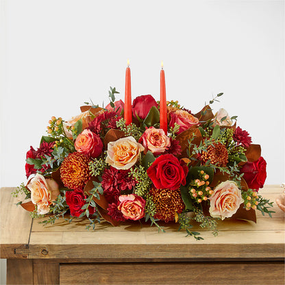 Gather Near Centerpiece –  Colonial Flower Shoppe, Somers CT