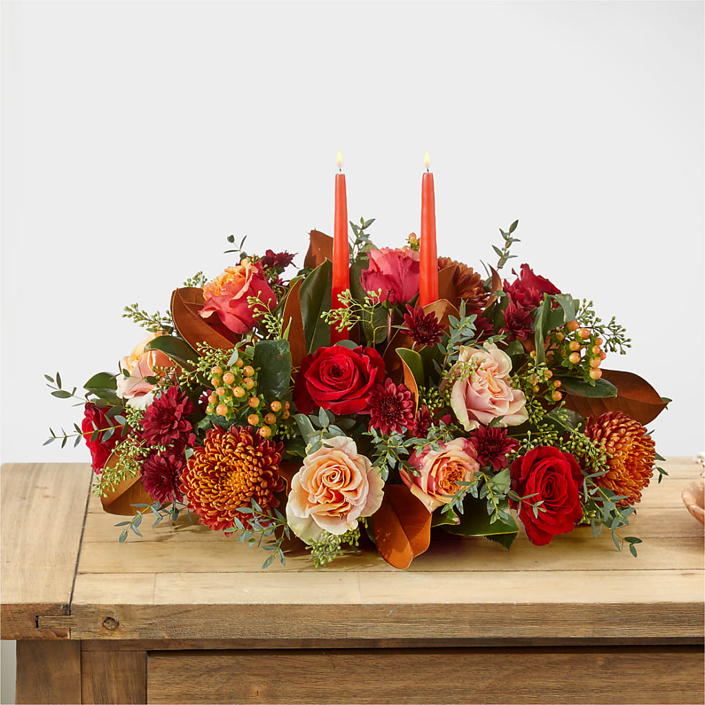 Gather Near Centerpiece –  Colonial Flower Shoppe, Somers CT
