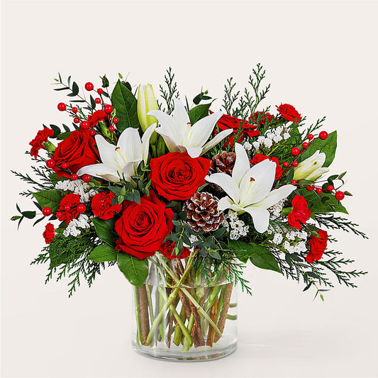 Best in Snow Bouquet –  Colonial Flower Shoppe, Somers CT