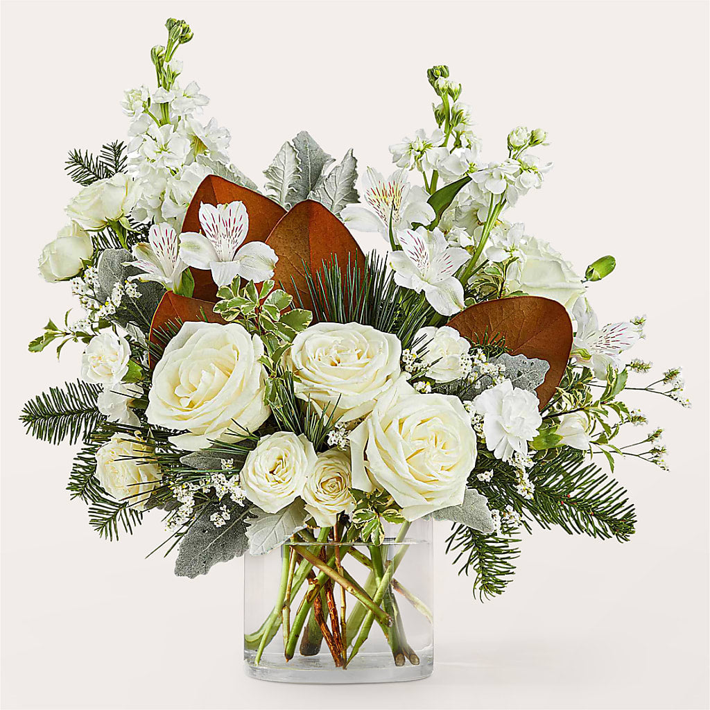 Fresh Snowfall Bouquet –  Colonial Flower Shoppe, Somers CT