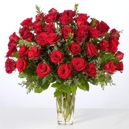 Forever Yours Fifty Stem Red Rose Bouquet –  Colonial Flower Shoppe, Somers CT