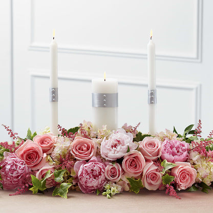 Worldwide Romance Unity Candle Arrangement –  Colonial Flower Shoppe, Somers CT