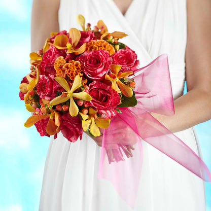 Brilliant Shades of Love Bouquet –  Colonial Flower Shoppe, Somers CT