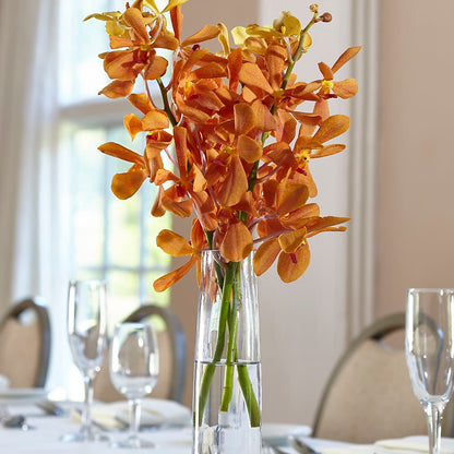 Orange Mokara Bud Vase –  Colonial Flower Shoppe, Somers CT